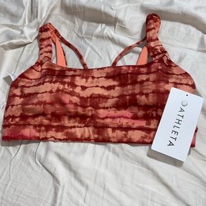 NWT athleta Exhale printed bra a-c. Never worn
